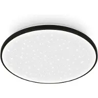 Briloner Luxion - LED Plafondlamp sterrenhemel - neutral wit licht - zwart - Ø48cm