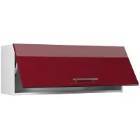 Vicco Hangkast Fame-Line, Bordeauxrode hoogglans/Wit, 100 cm