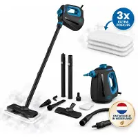 Cleankoala 2-in-1 Stoomreiniger – 15 sec Opwarmtijd – 30 min lang stomen– Incl. 12 Accessoires & 3 extra doekjes