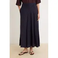 Trendyol Modest Dames Donkerblauw Geruit Maxi Kokerrok- rok A-lijn Modest Rokken