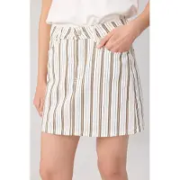 Trendyol TRENDYOLMİLLA Dames Wit Gestreept Kort / Mini Rokken