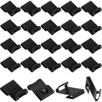 Famanu – Set van 20 ophangclips voor fotolijsten, geschikt voor het ophangen van fotolijsten van 2-3 mm, kleur zwart