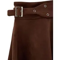 Trendyol Dames Bruin Effen Kort / Mini Grote maten Rokken