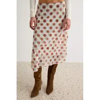 Trendyol TRENDYOLMİLLA Dames Meerkleurig Bloemen Midi Asymmetrisch A-lijn Rokken
