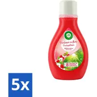 Air Wick 5 x – Luchtverfrisser – Actieve Wiek Framboos & Bloesem – 375 ml - Voordeelverpakking - 5 stuks