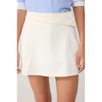 Trendyol TRENDYOLMİLLA Dames Ecru Effen Extra Kort / Super Mini Rokken