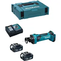Makita DCO 180 RTJ accu-rotatiesnijder 18 V + 2x accu 5,0 Ah + oplader + Makpac