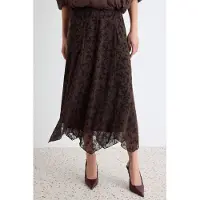 Trendyol TRENDYOLMİLLA Dames Bruin Bloemen Maxi A-lijn Rokken