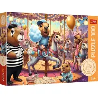 Trefl Puzzel 100 Stuks: Kapibara Vakantiepret, Vanaf 5 Jaar