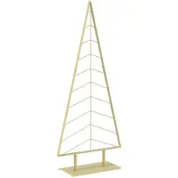 vidaXL Metalen kerstboom met standaard KUOPIO 210 cm Staal Goud