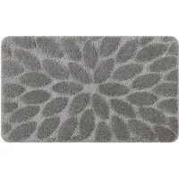 Dywany Łuszczów Grijze badmat 60x100 cm met steenmotief - Antislip