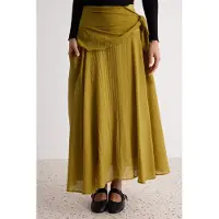 Trendyol TRENDYOLMİLLA Dames Groen Effen Maxi Skater Rokken