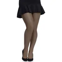 Merry Style Dames Grote maten Panty - 20 DEN - Halsterloos - Polyamide - MS-GB-161 - Muscade - XXL