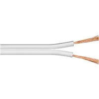 Microconnect AUDSPEAKER2, 25 meter, Wit, Koperbedekte aluminiumkabels (CCA), 956 gram, 160 mm, 160 mm