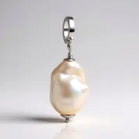 Cavill Zilveren hanger met witte zoetwaterparel