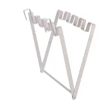 Famanu - Kleine opvouwbare metalen draad prullenbak - Ruimtebesparende oplossing voor afval - Duurzaam metaal - Zilver 1