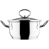 Vinzer Mini Kookpan met Deksel - 1.2L - 14cm - Roestvrij Staal