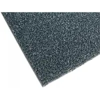 Bergamo Merkloos Merkloze Instapmat 40x60cm - Grijs, Naaldvilt Structuur