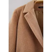 Trendyol Dames Bruin Effen Lang Regular fit Grote maten Blazers