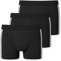 Schiesser 3 PACK Shorts 95/5 Stretch - Heren Onderbroek - zwart