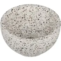 Differnz River waskom - 23x23x12cm - terrazzo zwart/wit 36.102.24