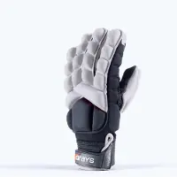 Grays hockeyhandschoen Apex Full Gloves links extra groot wit.