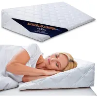 Totsy Baby Wigkussen voor Bed en Bank 45x90 cm - Reflux Kussen & Matraswig voor Volwassenen – Bedwig Leeskussen Rugkussen Hoofdeinde Beenkussen – Matrasverhoger Hoes Wasbaar Oeko-Tex
