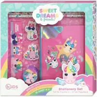 Kids Euroswan Schrijfwarenset Eenhoorn - Unicorn - Notitieboekje - Potloden, Lineaal, Gum Puntenslijper