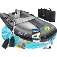 Kesser Rubberboot voor 2 Personen - 2,3m Opblaasbare Boot Set Inclusief Peddels & Pomp