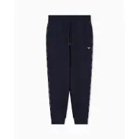 Emporio Armani EA7 Heren Fleece Relaxed Fit Joggers (Marine)