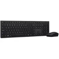 Lenovo Draadloze oplaadbare combo toetsenbord en muis - - Professioneel - Zwart - USB nano ontvanger 2,4 GHz - Batterijduur 3 maanden