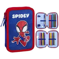 Spidey and his Amazing Friends CERDÀ - Etui voor schoolspullen, "De avonturen van Spidey" van Marvel, met dubbele vakken