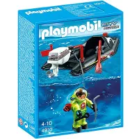 Playmobil 4910 Bateau pneumatique avec scaphandrier