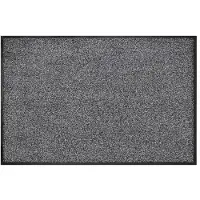 Hamat Eco-Dry Grey 90 x 150 cm - Wasbare Droogloopmat - Schoonloopmat Binnen - Katoen - 30°C