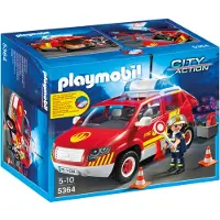 Playmobil brandweercommandant + wagen 5364