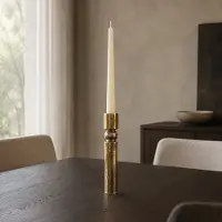 Hoppa! - Kandelaar - Slanke - Goud - 7 x 7 x 35 (B x D x H)