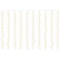 vidaXL - Lichtgordijn - 200 - LED's - Warmwit - 300 - x - 200 - cm