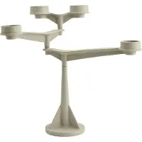 Tom Dixon Spin Mini Kandelaar - Kaarshouders Ijzer Putty - SPC01PU