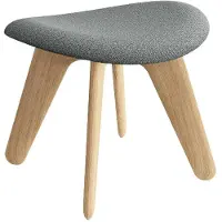 Tom Dixon Slab Voetenbank Naturel / Hallingdal 130 - Krukken Eiken Natural - SLLCOU01NAHA0130