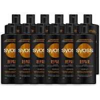 Syoss 12 x Repair Shampoo - Shampoo - Herstel - 440 ml - Voordeelverpakking - 12 stuks