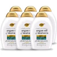OGX 6 x - Argan Oil of Morocco - Shampoo - Lichtgewicht - Voor Dagelijks Gebruik - 385 ml - Voordeelverpakking - 6 stuks