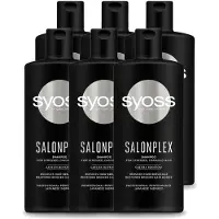 Syoss 6 x Salonplex Shampoo - Shampoo - Bescherming - 440 ml - Voordeelverpakking - 6 stuks