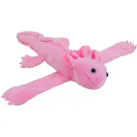 Wild republic Axolotl knuffel, met klikbandje, cadeau voor kinderen, pluche speeltje, vulling van gerecyclede plastic flessen, 20 cm