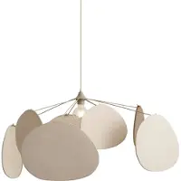 QAZQA Japandi hanglamp beige 95cm - Organica