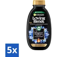 Garnier Loving Blends Magnetisch Actieve Kool Shampoo 300 ml - Voordeelverpakking - 5 stuks