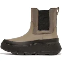 Original Brands Women F-Mode Water-Resistant Flatform Chelsea Minky Grey-Schoenmaat 42