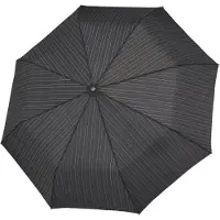 Doppler Fiber Magic paraplu - Classy stripes grey – Opvouwbare paraplus, paraplus en stormparaplus