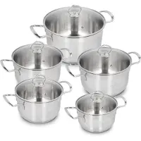 Zwieger Rocca Pannenset 10 Delig RVS AISI 304