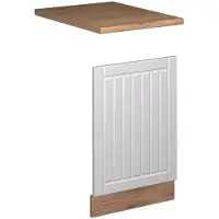 Vicco Frontpaneel Fame-Line Wit Landhuis/Goudkleurig Eiken 45 cm, WB Eik, Model 56723