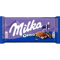 Milka Chocolade Reep Oreo - Doos 22 x 100 gram - Chocoladerepen en Tabletten - Voorraad - Verjaardag Cadeau Vrouw of Man - Geschenkset voor Man en Vrouw